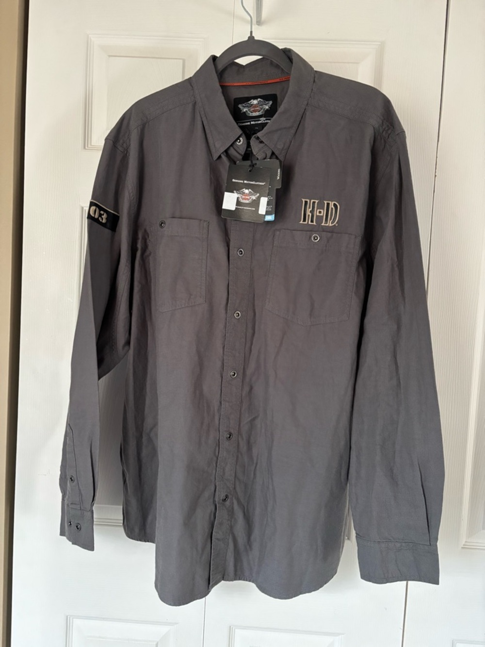 Harley-Davidson H-D Performance Shirt XL NWT City Limits Gray Wicking 2014 NOS